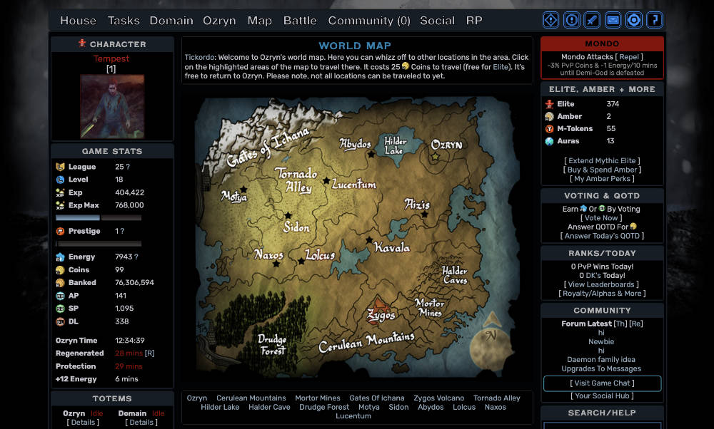 Fantasy Game Screenshot 1 Fantasy Game Screenshot 1